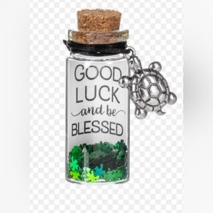 GANZ Message in a Bottle Clover & Turtle Bracelet Blessing St Patrick’s